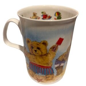 Lot of 5 Playtime Teddy Bear Roy Kirkham Fine Bone China Cup Mug 1997 England